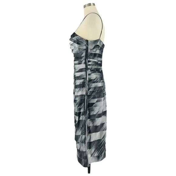 NWOT Cache Black & Gray Cocoon Cocktail Dress - Picture 4 of 9